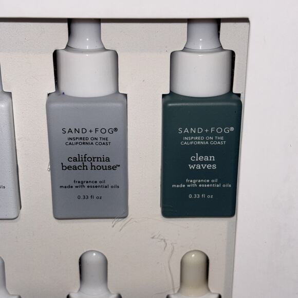 Sand + Fog Fragrance Diffuser Oils California Beach House Clean Waves Set Of 8 - Picture 3 of 10